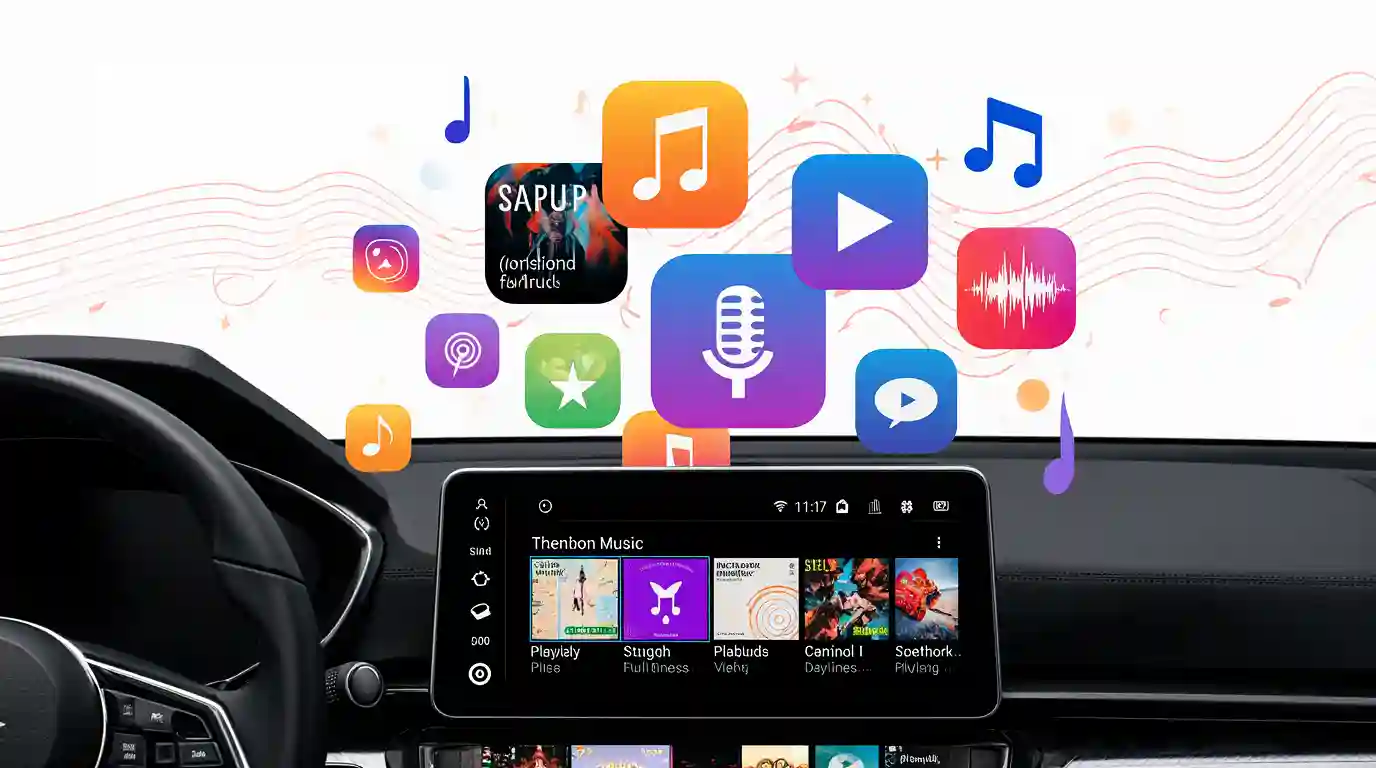applis musique compatible android auto